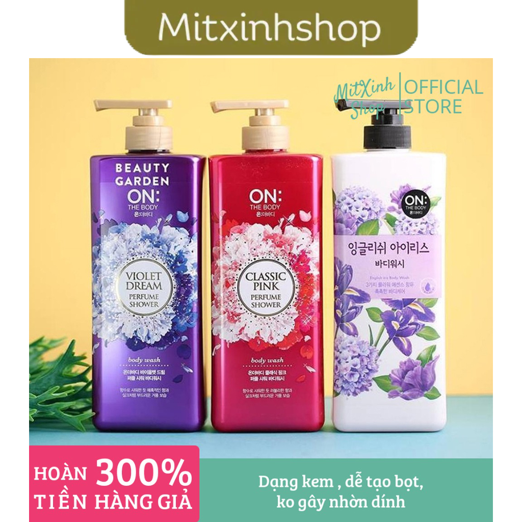 Sữa tắm nước hoa ON The Body Body Wash 900ml - Cam kết hàng chính hãng