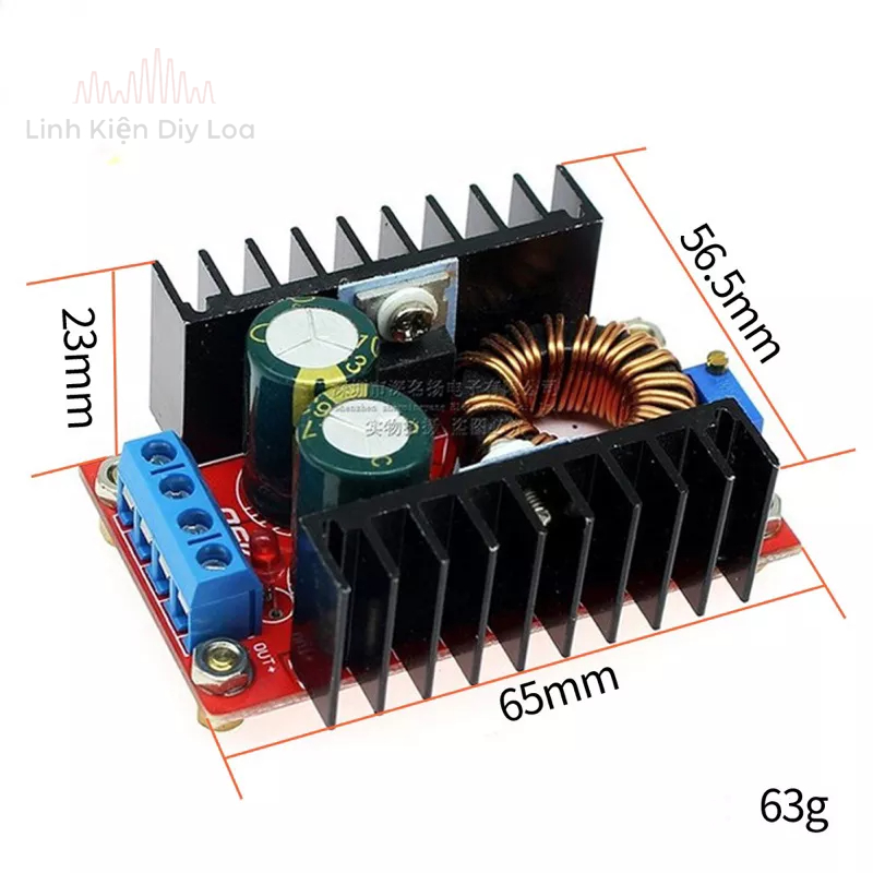 Mạch tăng áp 10-30v -> 12-35v cc 150w 10 DC
