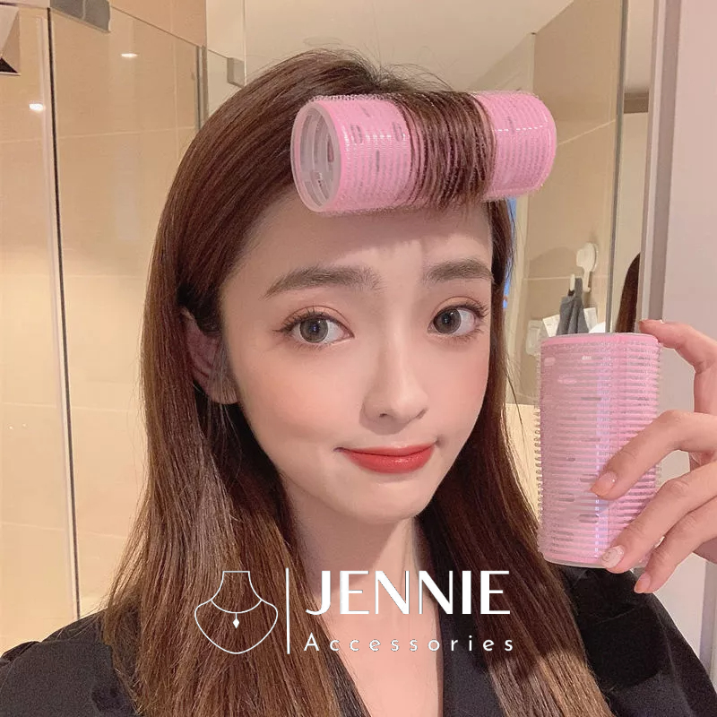 Lô cuốn tóc siêu to lõi nhôm 12cm siêu to tự dính Jennie Accessories lô cuốn size lớn