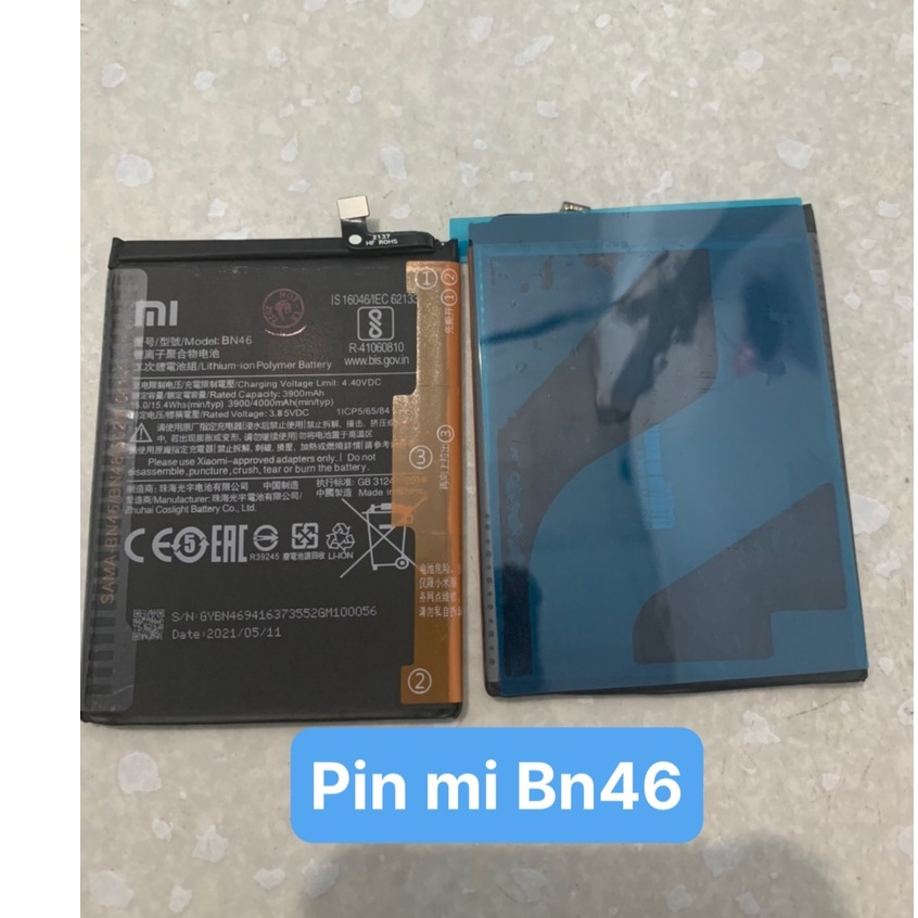 pin zin hãng xiaomi BN46/ redmi 7 / redmi note 8 4000mAh