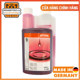 Nhớt bôi trơn dùng cho máy cưa xích STIHL - Bình 500ml - 2 nắp