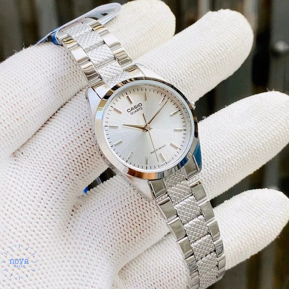 Đồng Hồ Casio Nữ Đồng Hồ Casio Chính Hãng LTPV300D - 4A Mặt Hồng Dây Thép Fullbox.