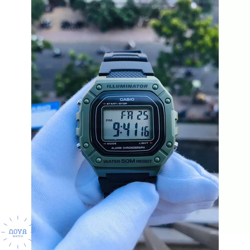 Đồng Hồ Casio Nam W218H - 3A - Đồng Hồ Casio Chính Hãng Mới Fullbox Pin 7 Năm