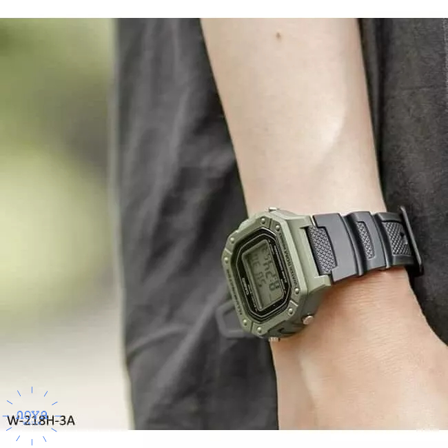 Đồng Hồ Casio Nam W218H - 3A - Đồng Hồ Casio Chính Hãng Mới Fullbox Pin 7 Năm