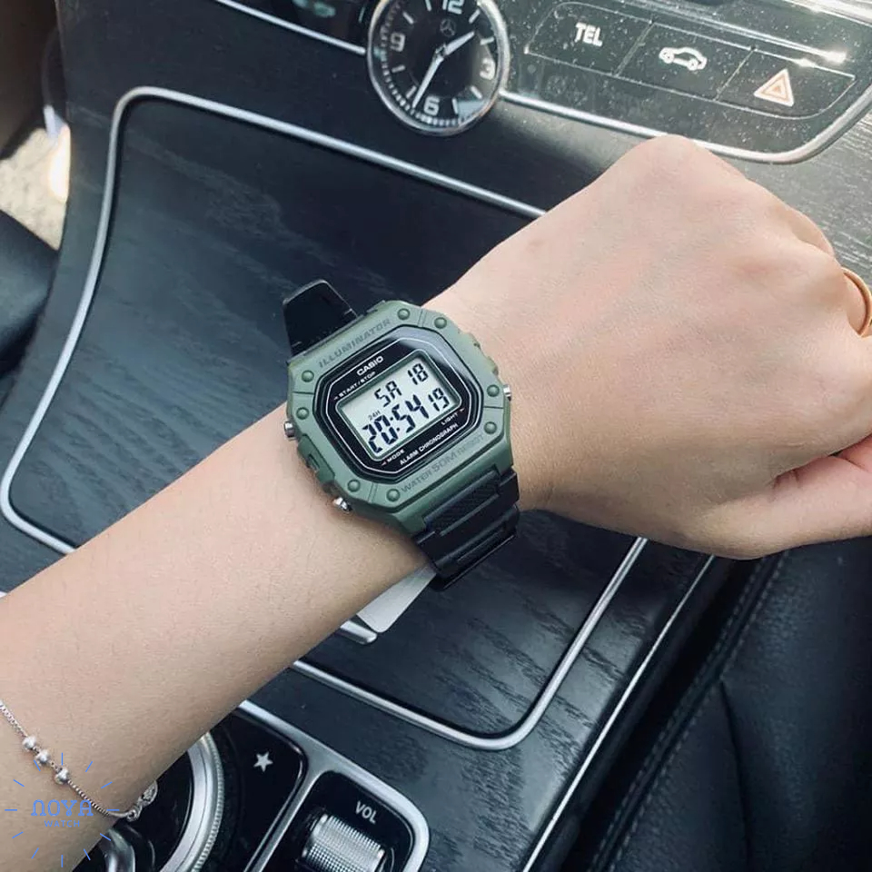 Đồng Hồ Casio Nam W218H - 3A - Đồng Hồ Casio Chính Hãng Mới Fullbox Pin 7 Năm