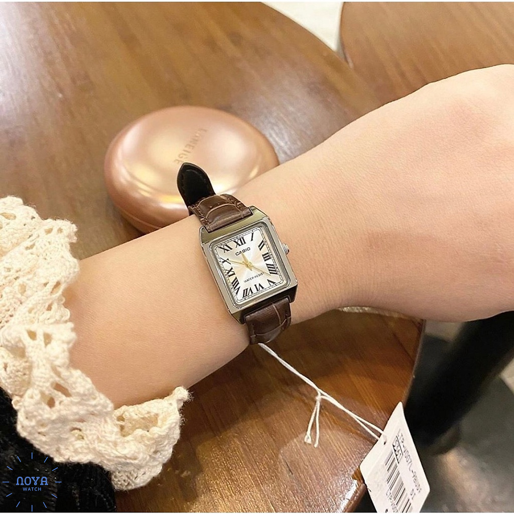 Đồng Hồ Casio Nữ Tank, Đồng Hồ Casio Chính Hãng LTPV007L Dây Da Fullbox.
