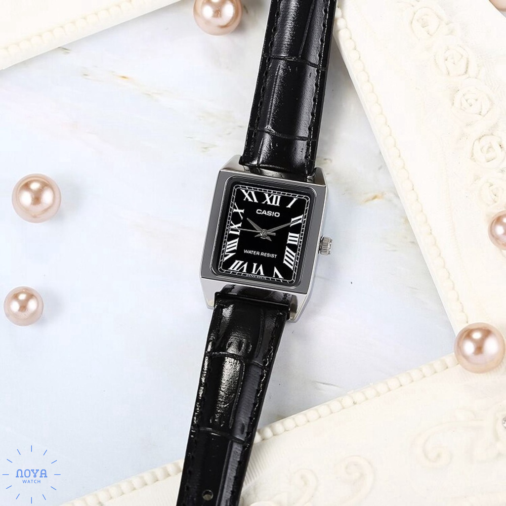 Đồng Hồ Casio Nữ Tank, Đồng Hồ Casio Chính Hãng LTPV007L Dây Da Fullbox.