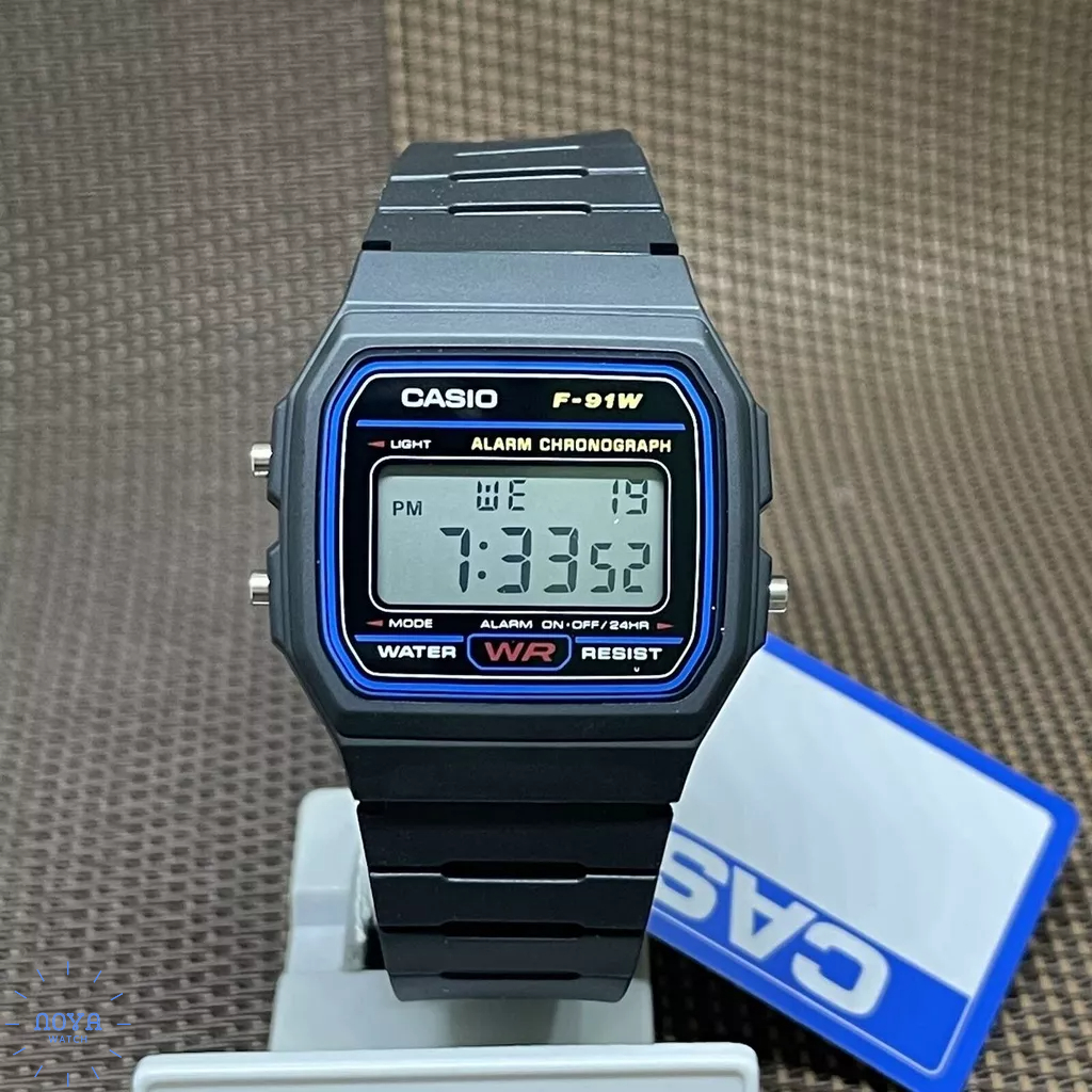 Đồng Hồ Casio Nam F91W - 1D - Đồng Hồ Casio Nam Chính Hãng Fullbox Pin 7 Năm