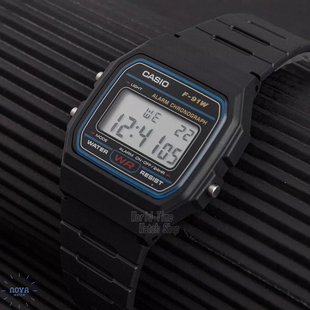 Đồng Hồ Casio Nam F91W - 1D - Đồng Hồ Casio Nam Chính Hãng Fullbox Pin 7 Năm