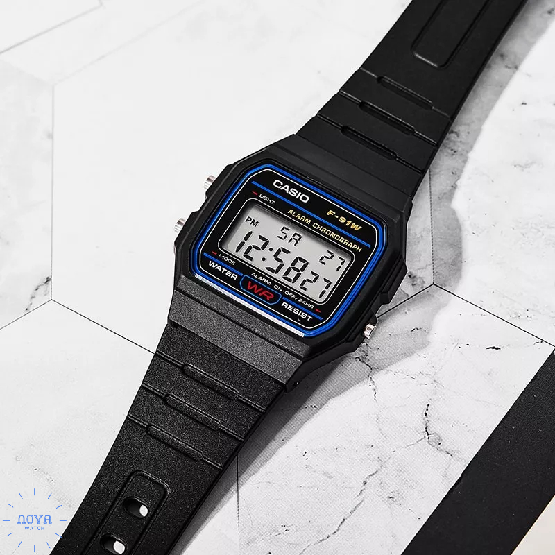 Đồng Hồ Casio Nam F91W - 1D - Đồng Hồ Casio Nam Chính Hãng Fullbox Pin 7 Năm