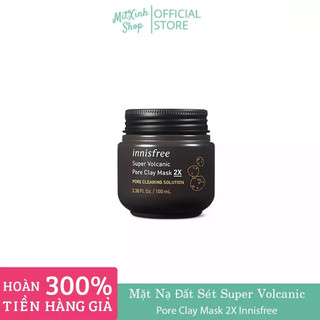[Đắp là Phê] Mặt nạ đất sét - Mặt nạ Innisfree Super Volcanic Pore Clay Mask 2X Hàn Quốc 100ml
