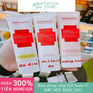 [CHÍNH HÃNG] [50ML] Kem chống nắng Cell Fusion C [ XANH - ĐỎ - HỒNG]