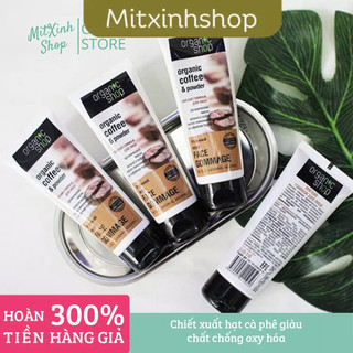 Tẩy Tế Bào Chết Mặt Organic Shop Organic Coffee & Powder - Cam kết hàng chính hãng