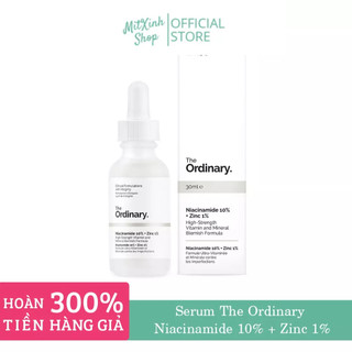 SERUM NGĂN NGỪA MỤN, SÁNG DA NIACINAMIDE 10% + ZINC 1% THE ORDINARY 30ML