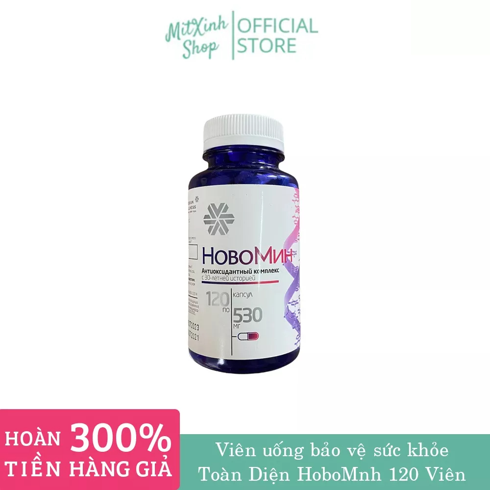 [Mẫu mới] Viên uống chống oxy hóa, phục hồi tế bào khỏe mạnh Siberian Novomin Formula 4 – 120 viên – Date T7/2023