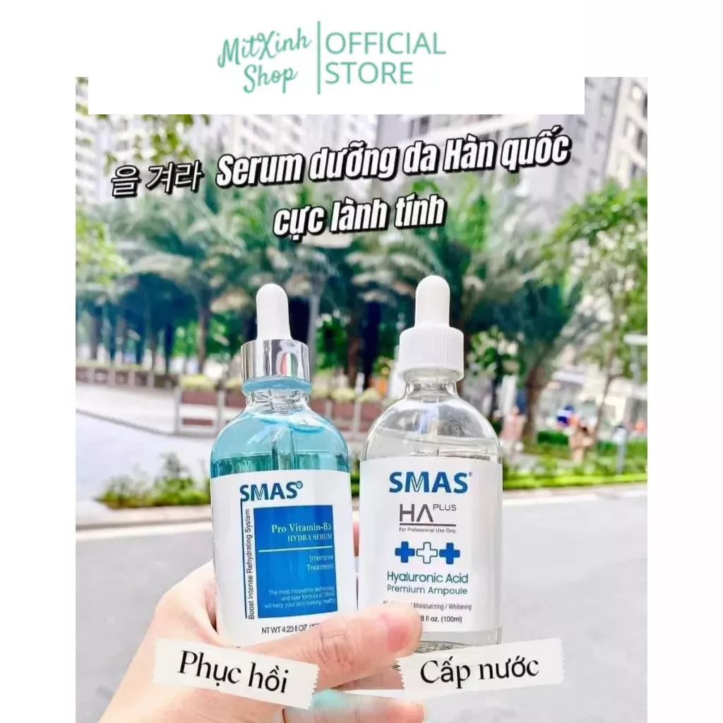 Serum HA Plus & Pro Vitamin B5 SMAS- Serum chuyên cấp ẩm và phục hồi da - Hàng chính hãng
