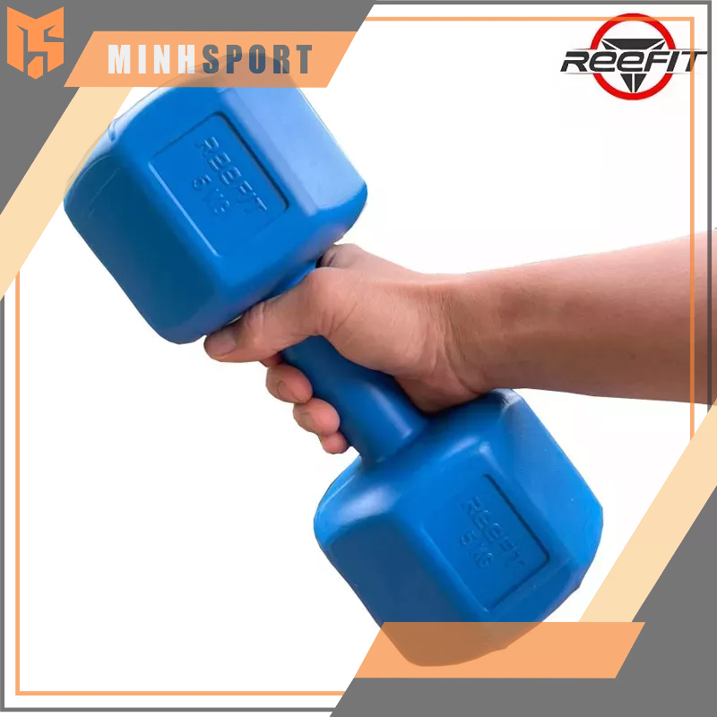 TẠ TAY NHỰA 5KG - 8 CẠNH THẾ HỆ MỚI