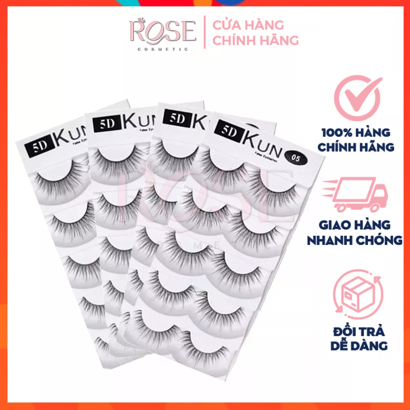 Mi Giả Tự Nhiên Kun 5D 05 Cặp Cao Cấp Chính Hãng Chuyên Dùng Cho Makeup Siêu Mềm Các Mẫu Phù Hợp Với Kiểu Mắt Khác Nhau