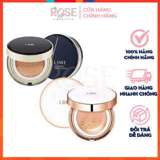 Phấn Nước Cushion Lime Xanh Trắng ⚡ CHÍNH HÃNG ⚡ Tone 10 20 Che Phủ Hoàn Hảo Chống Nắng Dưỡng Ẩm Cho Da  SPF50+ PA++ 