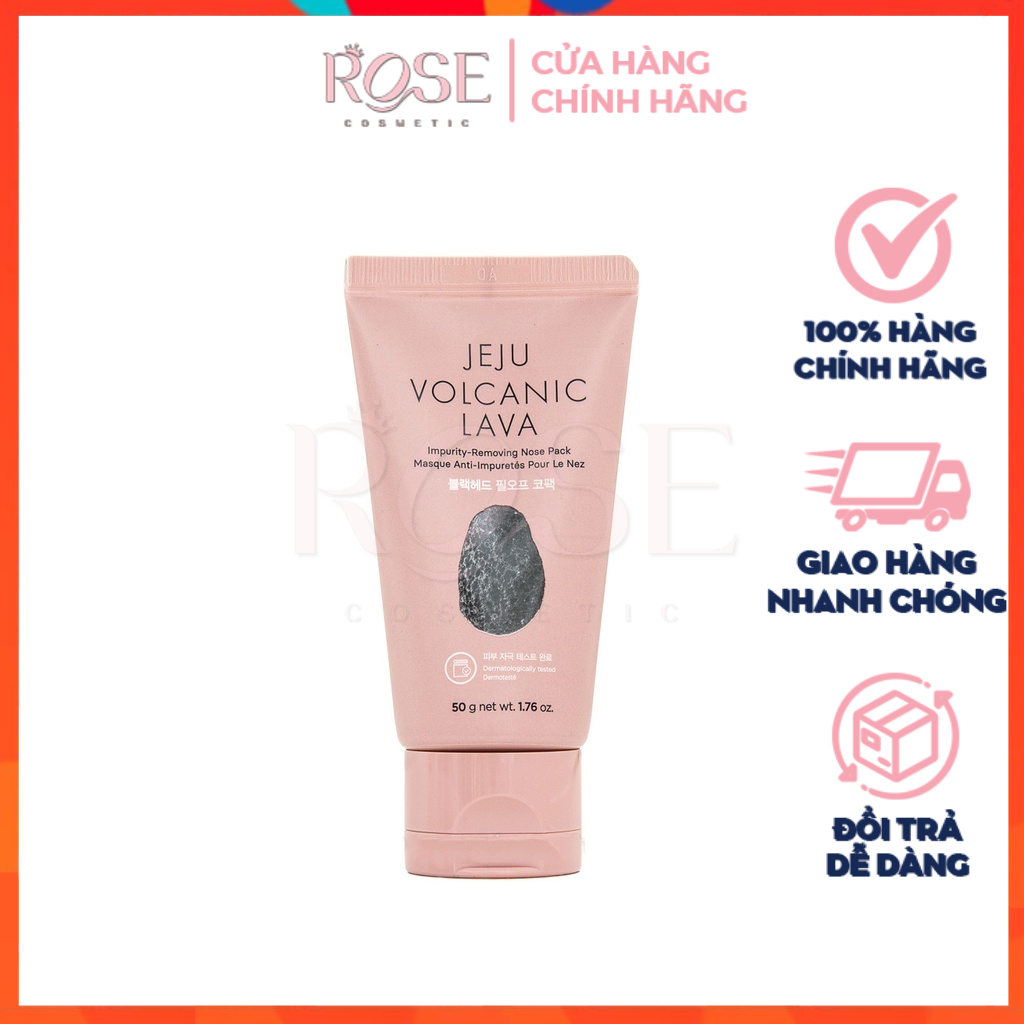 Mặt Nạ Lột Mụn Mũi The Face Shop Cám Đầu Đen Và Tế Bào Chết Ngừa Mụn Jeju Volcanic Lava Impurity Removing Nose Pack 50ml