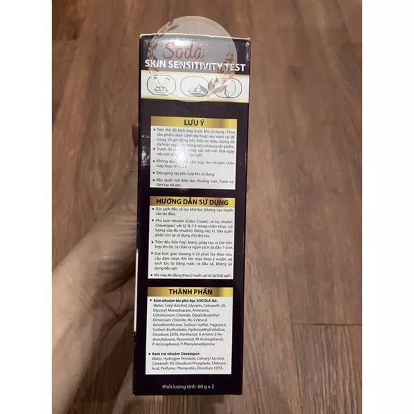 Màu Nhuộm Phủ Bạc AKOMI 60g x2