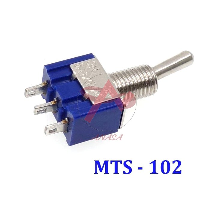 Công tắc gạt MTS-102 6A 220v