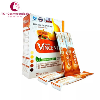 Dạ Dày Vincent Đầy Bụng Khó Tiêu, Ợ Hơi, Ợ Chua, Đau Thượng Vị, Trào Ngược Dạ Dày - Hộp 20 Gói