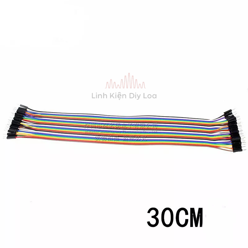 Dây Cắm Test Board 40pcs dài  30-40 cm đực cái,cái cái. dây câu triết áp