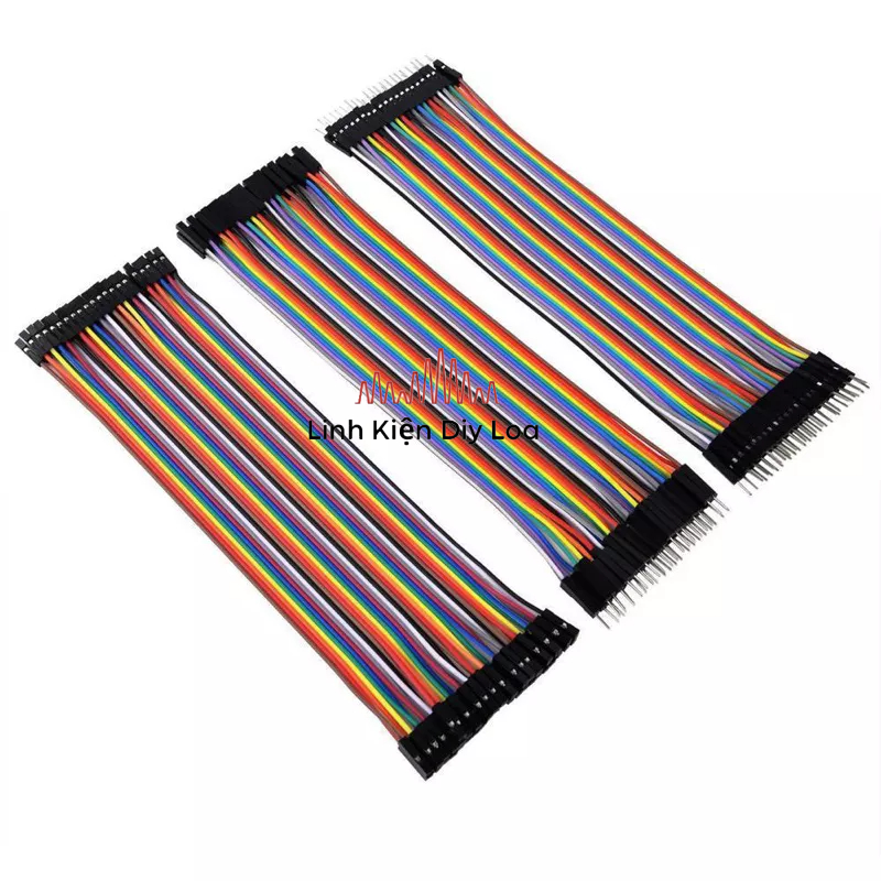 Dây Cắm Test Board 40pcs dài  30-40 cm đực cái,cái cái. dây câu triết áp