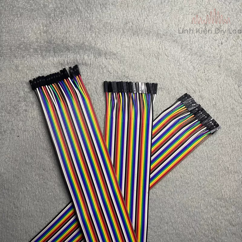 Dây Cắm Test Board 40pcs dài  30-40 cm đực cái,cái cái. dây câu triết áp