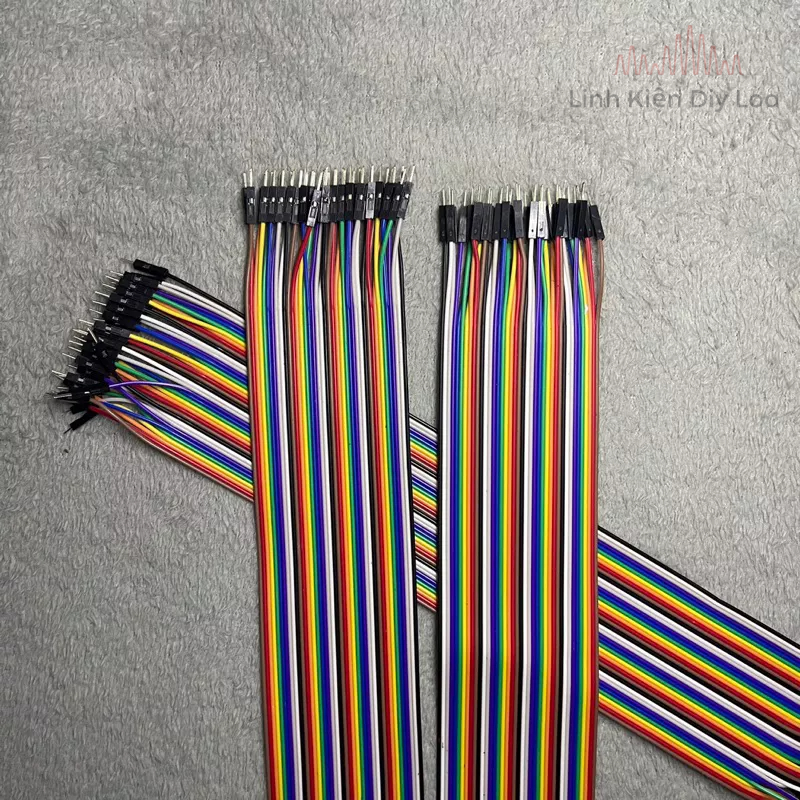 Dây Cắm Test Board 40pcs dài  30-40 cm đực cái,cái cái. dây câu triết áp