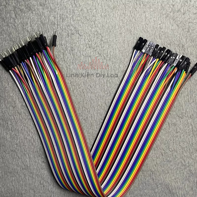 Dây Cắm Test Board 40pcs dài  30-40 cm đực cái,cái cái. dây câu triết áp