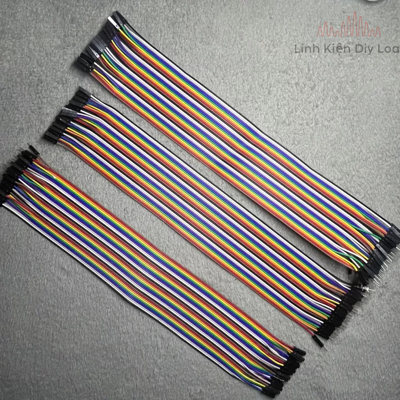 Dây Cắm Test Board 40pcs dài  30-40 cm đực cái,cái cái. dây câu triết áp