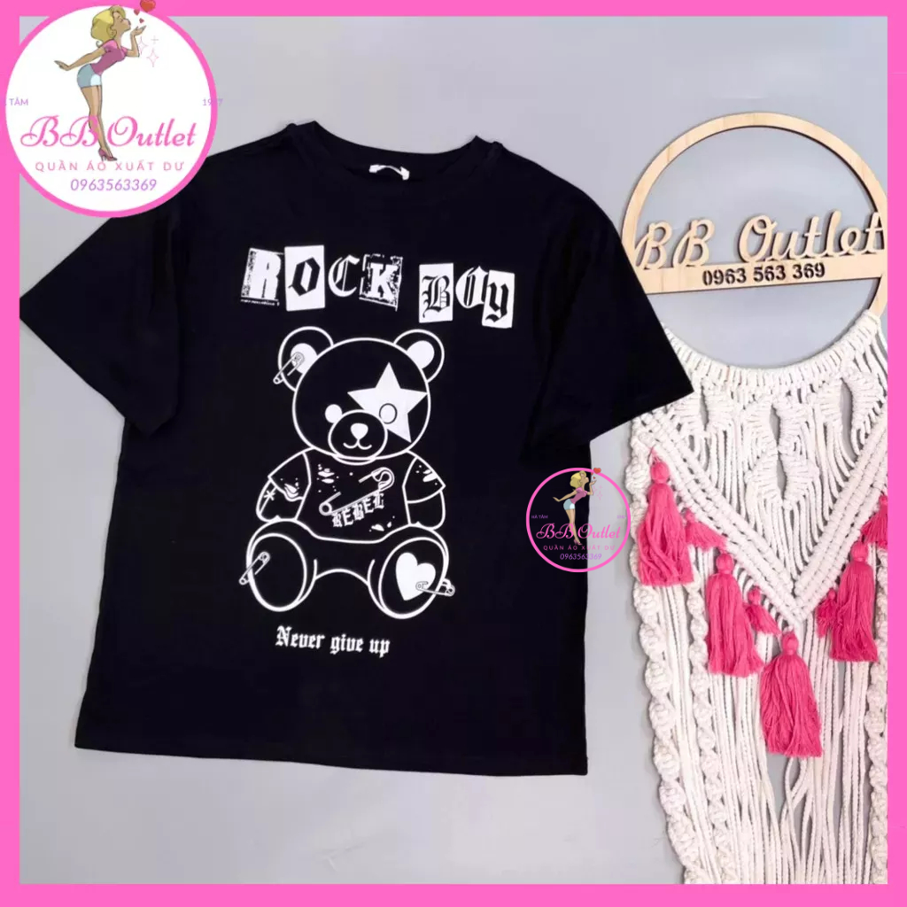 Áo phông gấu xuất khẩu cho nam nữ, áo đội nhóm, đồng phục gia đình