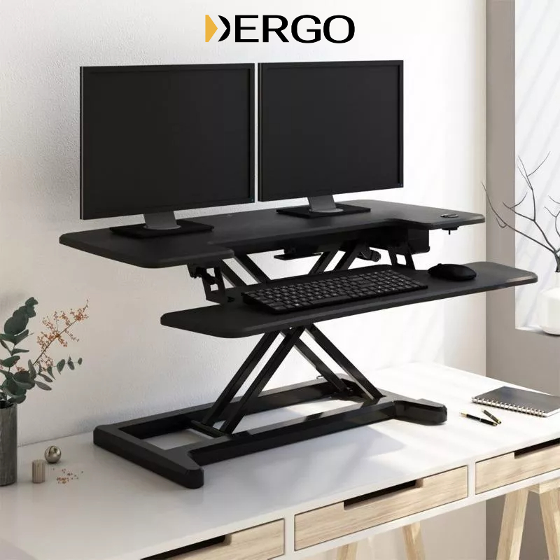 Bàn Nâng Máy Tính Điều Chỉnh Điện Chuyển Đổi Làm Việc Đứng Flexispot EM7-B (EMT107 -Size L)