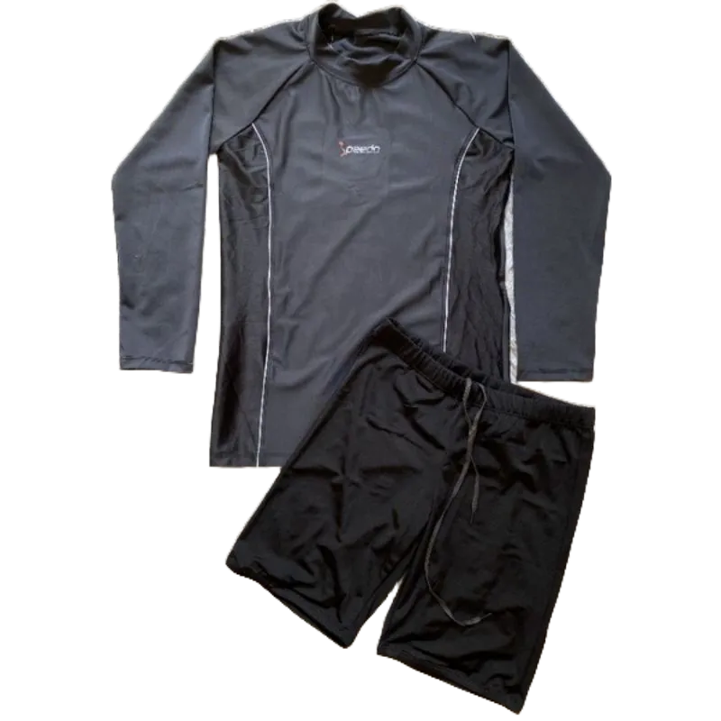 Bộ đồ bơi giá rẻ tay dài 60-85 ký Hiro sport chóng nắng, giữ nhiệt
