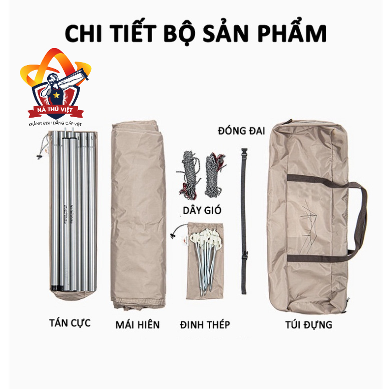 Tấm tăng lều tank bạt che nắng chống mưa, bạt lót cắm trại du lịch dã ngoại dày rộng, màu săc mát mẻ - DCP20