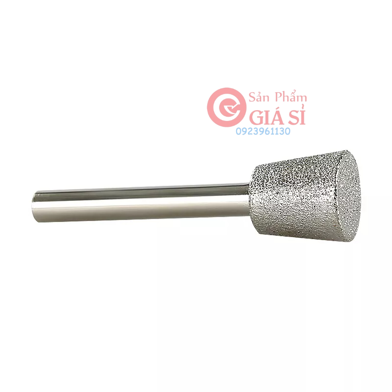 mũi khắc đá hình trụ đầu to 12/14/16mm trục 6mm mũi khắc mài kim cương dùng cho đá ngọc nhôm đồng ❤️freeship❤️