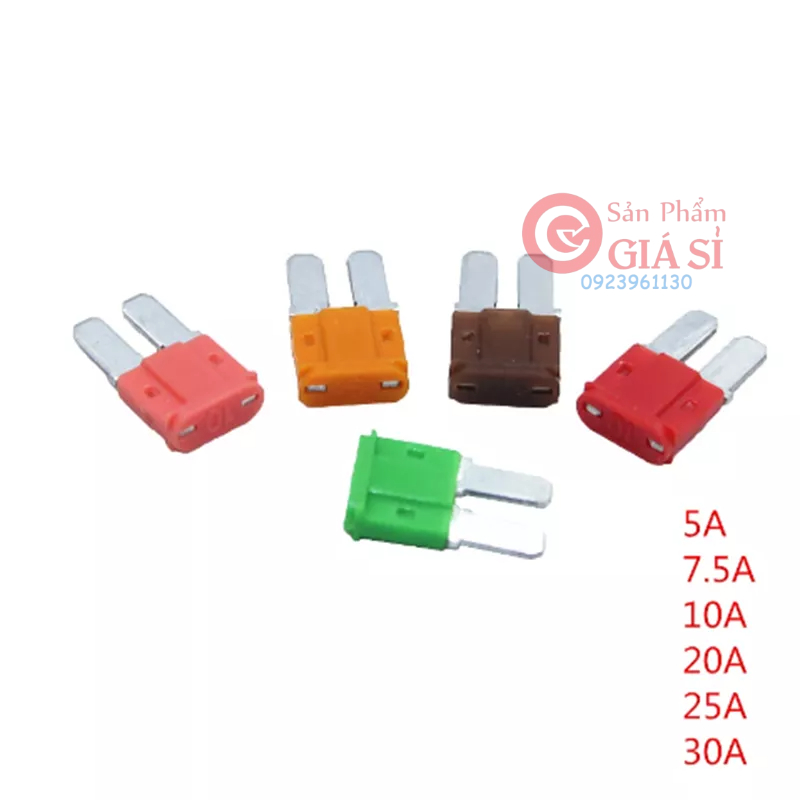 [Cầu chì ô tô] [Chân mini] [Chân mini dài] [Chân nhỏ] [Chân trung bình] [5A - 7.5A - 10A - 15A - 20A - 25A - 30A] ❤️free