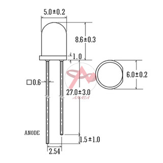 Gói 10 Con Led Siêu Sáng Phi 5mm