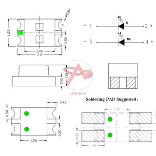 Combo 10 LED 0805 SMD Chân Dán (Lựa chọn màu)
