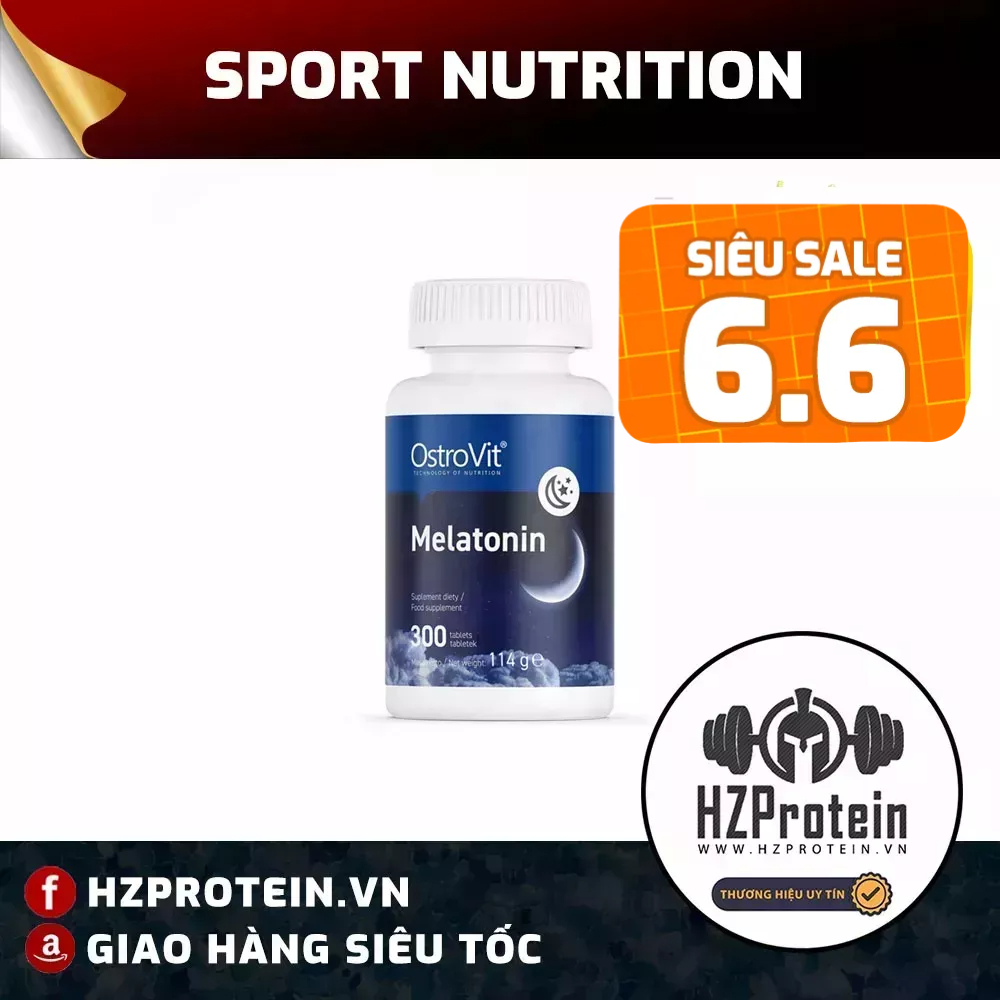 OSTROVIT MELATONIN - HỖ TRỢ CẢI THIỆN GIẤC NGỦ (300 VIÊN)