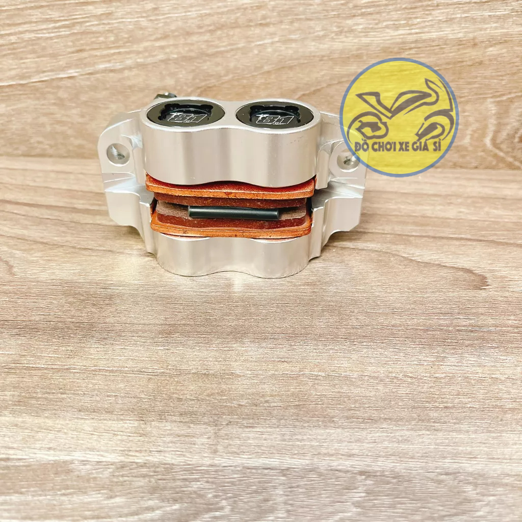 Heo Dầu 81 CNC 4 Piss Thailand kèm pát Raider/Satria đĩa 260/267mm màu đen