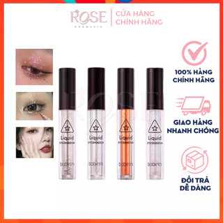 Phấn Nhũ Kẻ Mắt Kim Tuyến Dạng Lỏng Bobeini ABPOPA Lấp Lánh Lâu Trôi Kem Phấn Mắt Nhiều Màu Sắc Quyến Rũ 1.5G