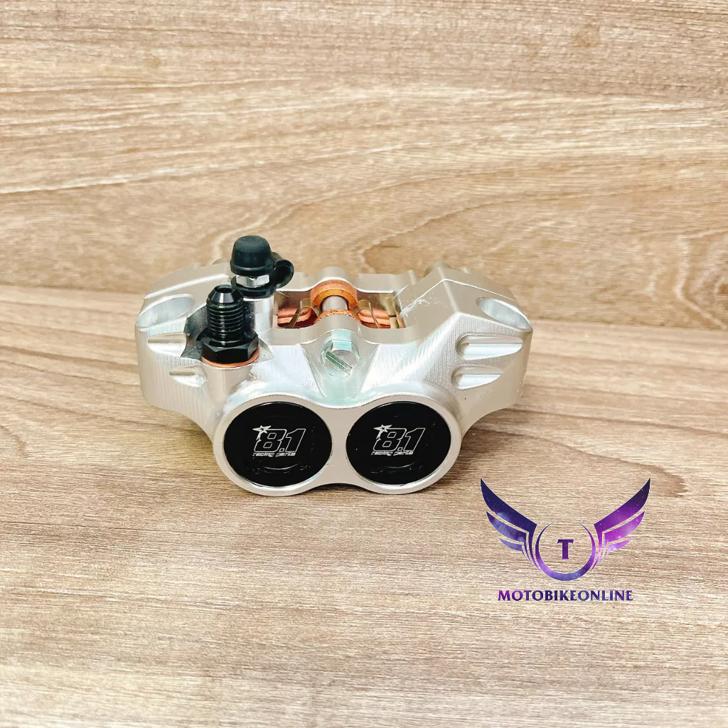 Heo Dầu 81 CNC 4 Piss Thailand kèm pát Sirius/Ex135/Ex2010 đĩa 260/267mm heo dầu màu đen