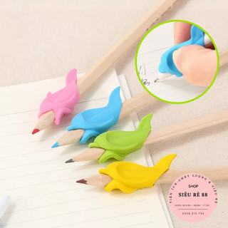Đệm Bút Tập Viết  Cá Heo Thông Minh / Dụng Cụ Đệm Tay Cầm Bút Tập Viết Đúng Tư Thế Cho Bé 88398 Siêu Rẻ 88