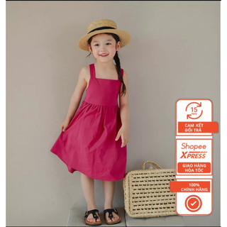 Váy Đen Hồng Cách Điệu Cho Bé Gái