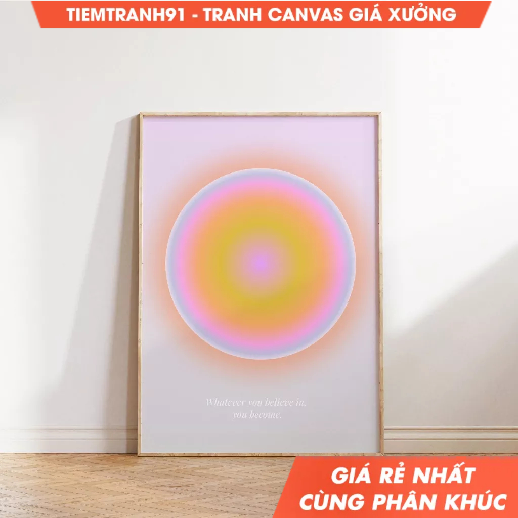 Tranh treo tường, Aura Poster, Gradient Wall Art, Spiritual, Abstract Colour Gradient Home Decor, Po