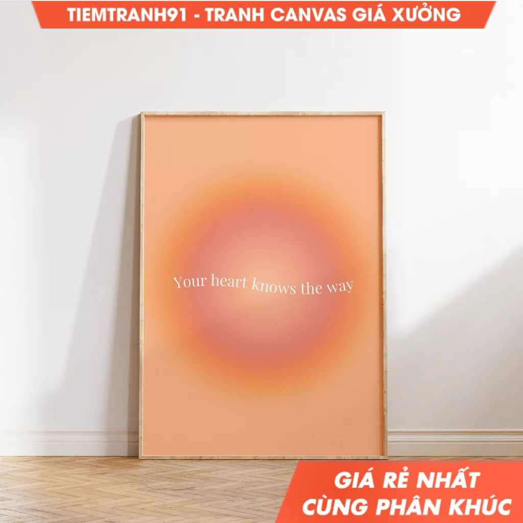 Tranh treo tường, Aura Poster, Gradient Wall Art, Spiritual, Abstract Colour Gradient Home Decor, Positive. (86)