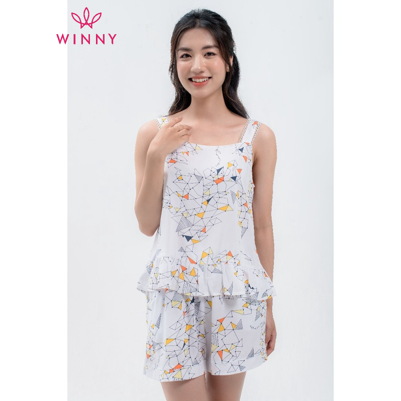 Bộ mặc nhà áo dây quần đùi Winny 1MNLA22203H